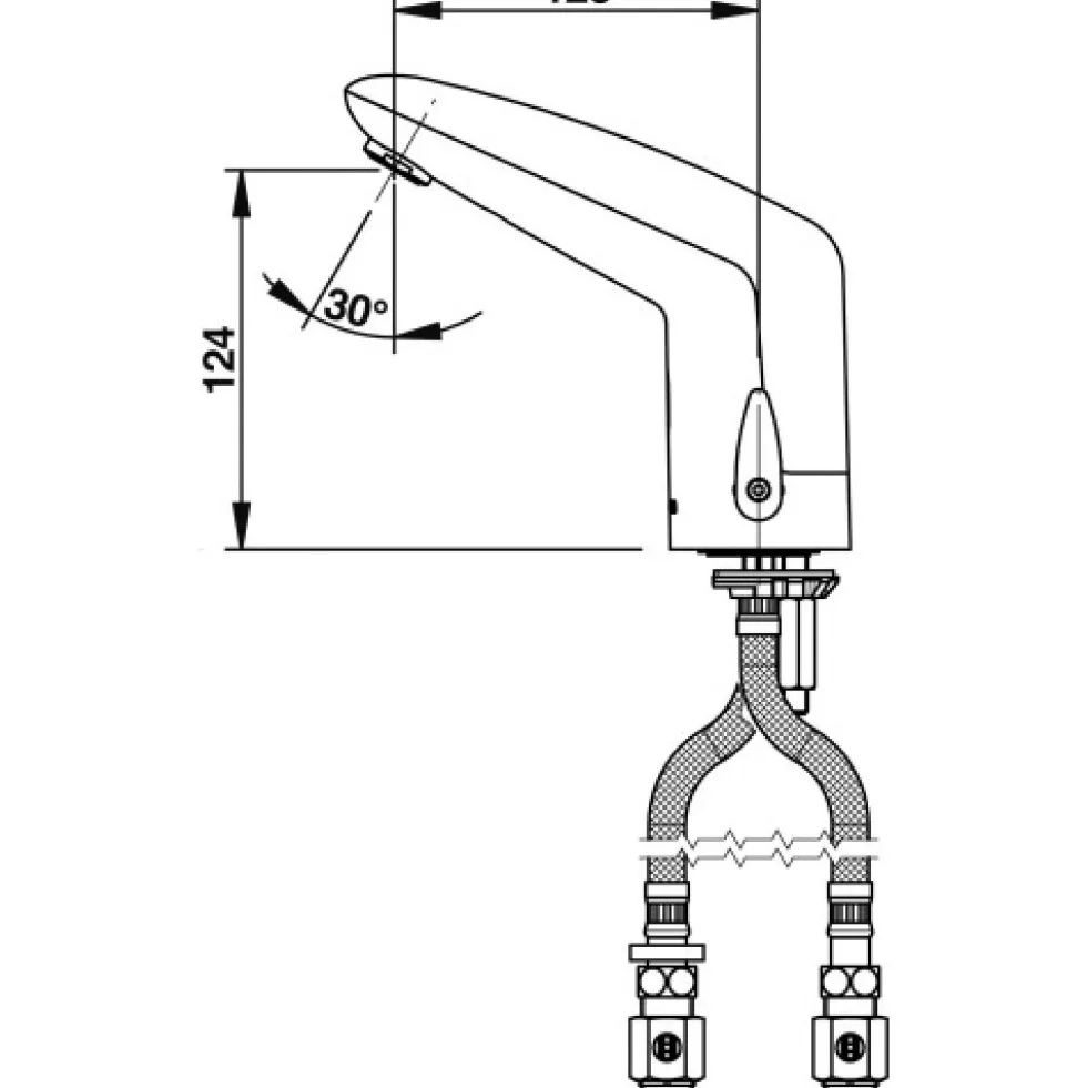 Mitigeur Optoélectronique - déclenchement infrarouge - Volta PRESTO