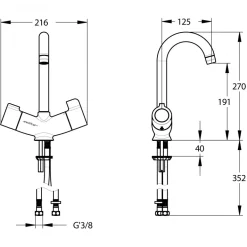 Mitigeur thermostatique monotrou pour milieu médical - Mastermix SANIFIRST