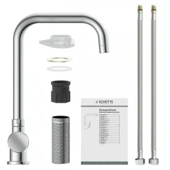 Mitigeur évier à bec pliable pour ouverture de fenêtre - Window SCHÜTTE