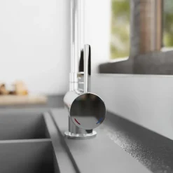Mitigeur évier à bec pliable pour ouverture de fenêtre - Window SCHÜTTE