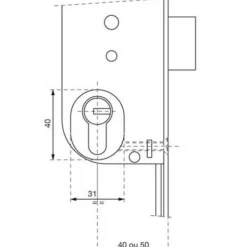 Module avec cylindre NT pour serrure 20000 A2P* VACHETTE