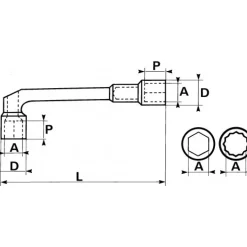 Module mousse de 10 clés à pipe débouchées polies 6/12 pans 93-SJ10MM SAM OUTILLAGE