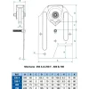 Montures à galet - pour rail fer plat - porte coulissante - SPORT 250 MANTION
