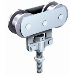 Montures à galets acier - portail coulissant - force 150 kg - 255A MANTION
