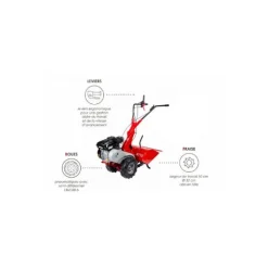 Motoculteur à fraise arrière 50cm - marche arrière - RTT2 Rato 210 EUROSYSTEMS