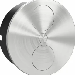 Multiprise encastrée ronde inox - ouverture/fermeture motorisées - e-Duplex SYNERCIA