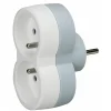 Multiprise électrique biplite 2P+T sortie frontale - 0 506 38 LEGRAND