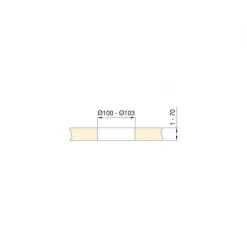 Multiprises à encastrer - rétractable - 5 prises - Vertikal Push 100 EMUCA