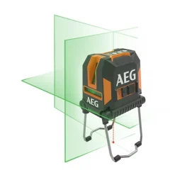 Niveau laser croix vert avec point d'aplomb - portée 30 m - CLG330-K AEG Powertools