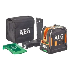 Niveau laser croix vert avec point d'aplomb - portée 30 m - CLG330-K AEG Powertools