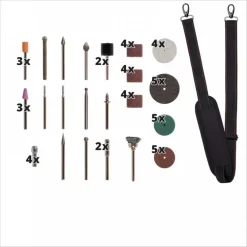 Outil de meulage et de gravure TE-MT 18/34 Li Solo + kit d'accessoires EINHELL
