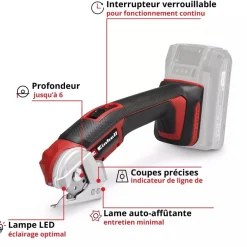 Outil multifonction sans fil TE-UC 18/6 Li - lame 44mm - Solo - Power X-Change EINHELL