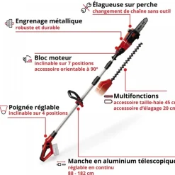 Outil multi-fonctions sans fil GE-HC 18 Li T - Solo - Power X-Change EINHELL