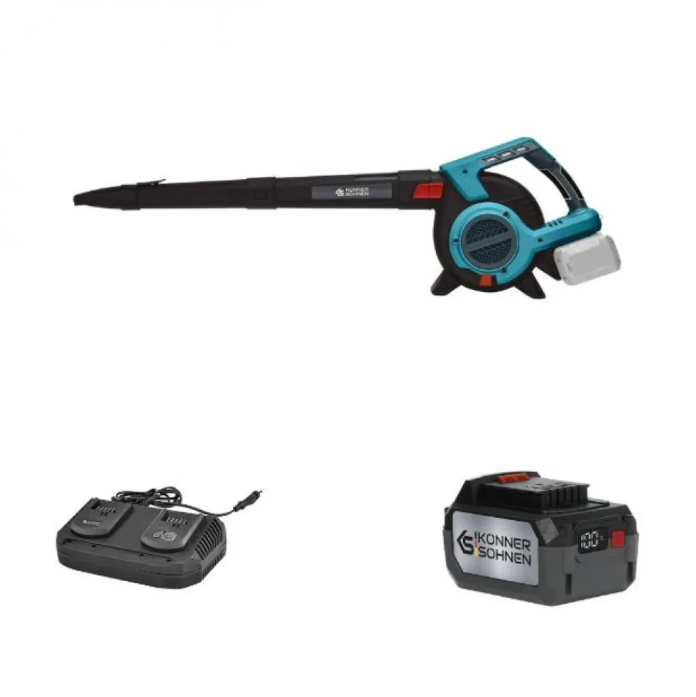 Pack aspirateur souffleur KS LBV-40V + 2 batteries et chargeur KONNER & SOHNEN