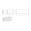 Pack bain-douche 160x85cm droite Malice avec pare-bain 2 volets et tablier JACOB DELAFON