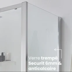 Pack bain-douche 160x85cm droite Malice avec pare-bain 2 volets et tablier JACOB DELAFON