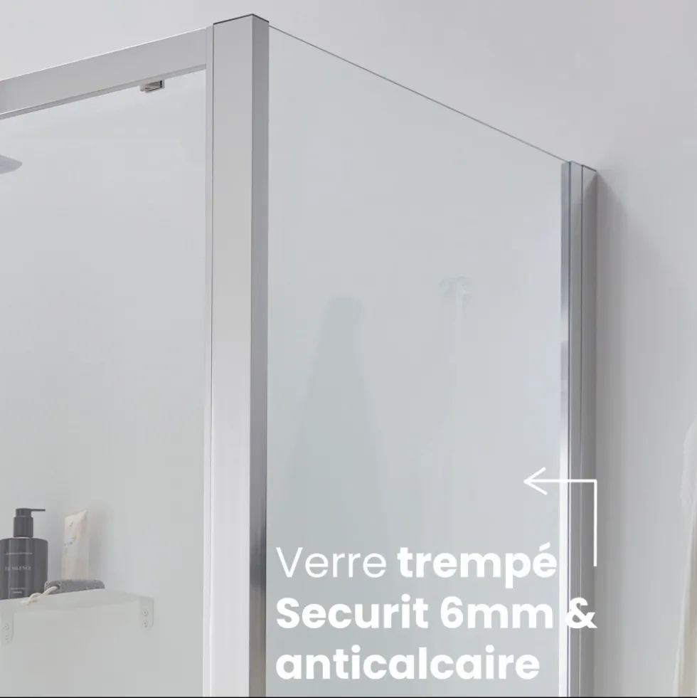 Pack bain-douche 160x85cm droite Malice avec pare-bain 2 volets et tablier JACOB DELAFON