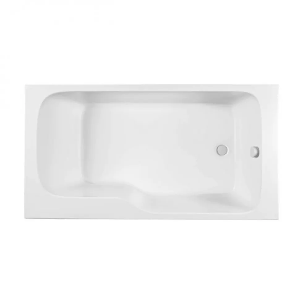 Pack bain-douche 160x85cm droite Malice avec pare-bain 2 volets et tablier JACOB DELAFON