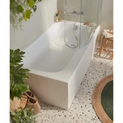 Pack bain-douche 160x85cm droite Malice avec pare-bain 2 volets et tablier JACOB DELAFON