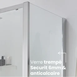 Pack bain-douche 170x90cm droite Malice avec pare-bain 2 volets et tablier JACOB DELAFON