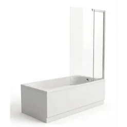 Pack bain-douche 160x85cm droite Malice avec pare-bain 2 volets et tablier frontal+latéral JACOB DELAFON