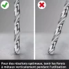 Pack de 19 forets à métaux HSS-G - diamètre 1 à 10 mm EINHELL