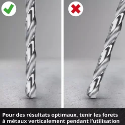Pack de 19 forets à métaux HSS-G - diamètre 1 à 10 mm EINHELL