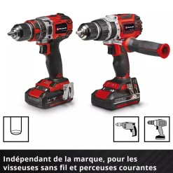 Pack de 19 forets à métaux HSS-G - diamètre 1 à 10 mm EINHELL
