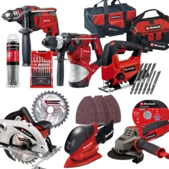 Pack 6 machines filaires + consommables + sacs de transport EINHELL