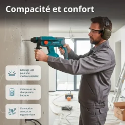 Pack 3 machines perceuse, meuleuse d'angle, perforateur 20V - KS RHAGD 20V KONNER & SOHNEN