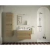 Pack meuble vasque 100cm 2 tiroirs + Colonne 140cm + Miroir 100cm + spot LED JACOB DELAFON