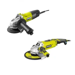 Pack meuleuse d’angle filaire 800W RAG800-125G + meuleuse d’angle filaire 2 mains 2000W EAG2000RS RYOBI