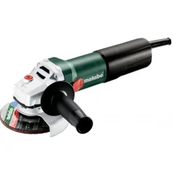Pack meuleuse d'angle WQ 1100W-Diamètre 125mm + 2 disques + coffret -610035510 METABO