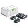 Pack énergie SYS 18V - 2 batteries HP 5Ah et 1 chargeur TCL 6 DUO FESTOOL