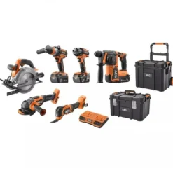 Pack 6 outils sans fil PRO18V Brushless - AEG6CKBL1-603MS AEG Powertools