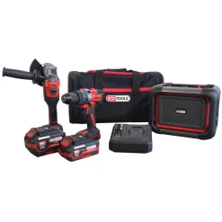 Pack 2 outils 18V + enceinte + 2 batteries + accessoires - 515.4731F-A4 KS TOOLS