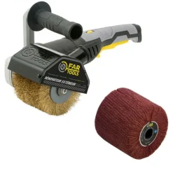 Pack rénovateur extérieur à brosse 1300W - REX 120C + brosse fibre synthétique OFFERTE FARTOOLS