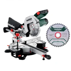 Pack scie à onglets radiale 1500W KGS 216 M + lame de scie 216x30 40WZ - 613216900 METABO