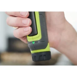 Pack tournevis électrique 4V RSDP4-120G + lampe torche RLP4-0 + batterie 4V 2,0Ah et 2 embouts de vissage RYOBI