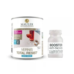 Pack vernis Total Résist' mat 2,5L + booster anti-taches Resistance plus Mauler