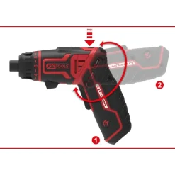 Pack visseuse sans fil eMonster 3,6V + 25 embouts 1/4