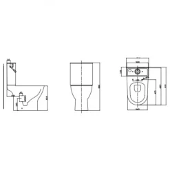 Pack WC à poser rond - cuvette sans bride - Belvoye KRAMER