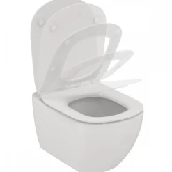 Pack WC suspendu avec bâti-support plaque de commande et cuvette - Tesi IDEAL STANDARD