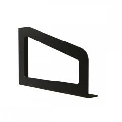 Paire de consoles à visser Form en acier - noir mat Interges