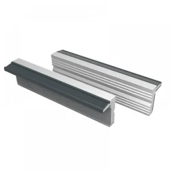 Paire de mors protecteurs rainurés en aluminium doux DOLEX