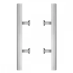 Paire de poignées de tirage ES5PQ pour porte battante - inox satiné KARCHER DESIGN