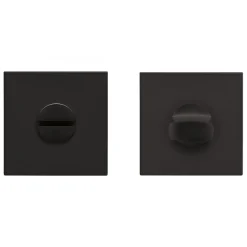 Paire de rosaces affleurantes carrées en inox noir cosmos - série EZ180Q KARCHER DESIGN