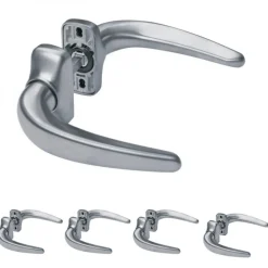 5 paires de poignées sur rosaces Horus pour portes alu - inox PVD FAPIM