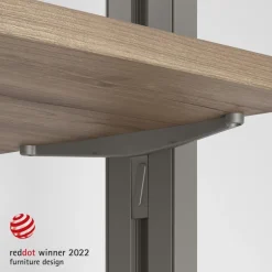 5 paires de supports pour système modulaire Zero - gris pierre EMUCA