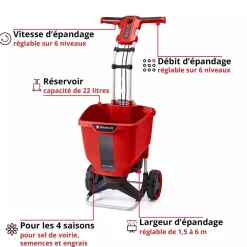 Épandeur sans fil GE-SR 18/22 Li-Solo - Power X-Change EINHELL